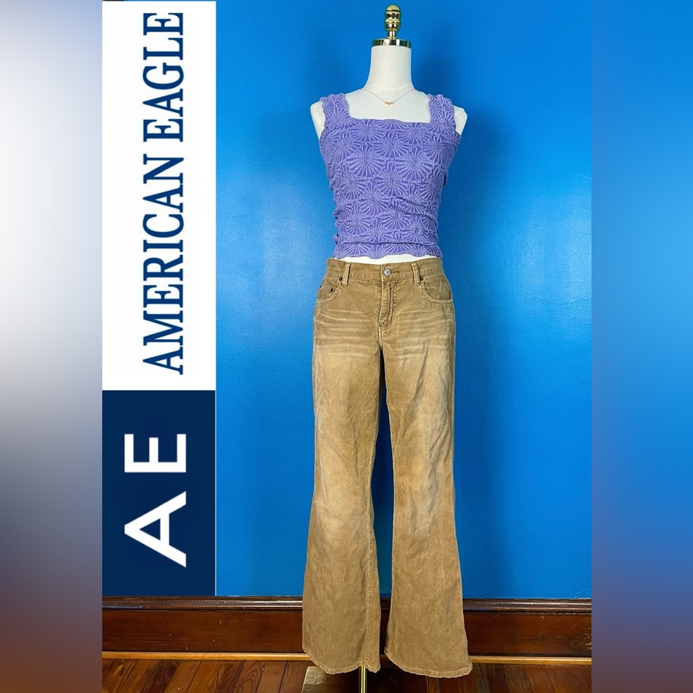 AMERICAN EAGLE Women's Flared Corduroy Pants